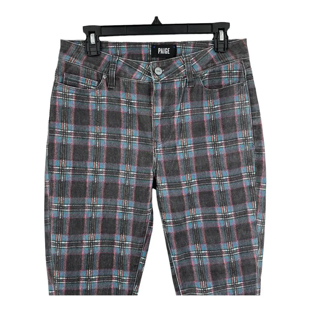 Paige jeans Hoxton ultra skinny black plaid size 29 - Picture 4 of 9